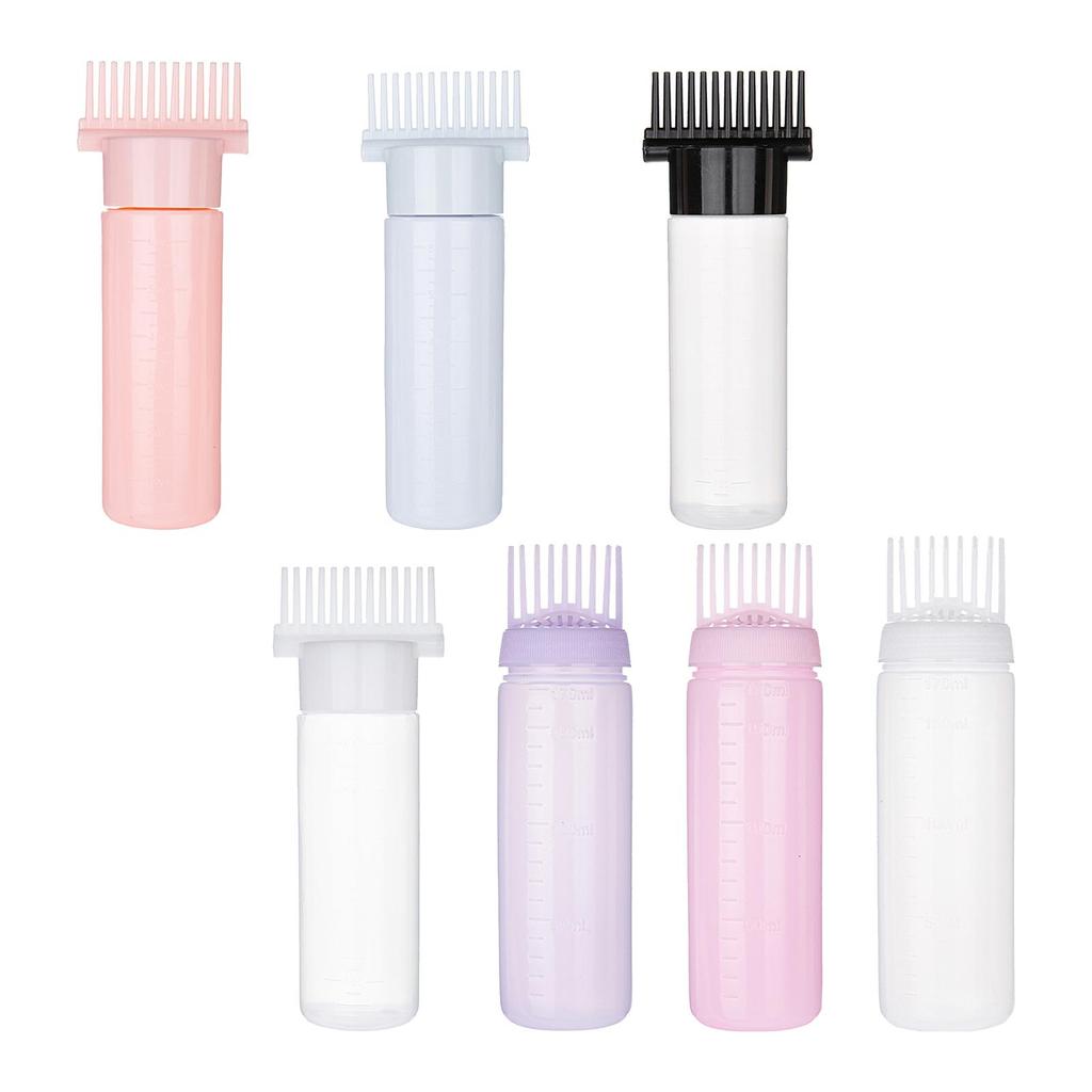 Comb Applicator Bottle Empty Squeeze Bottle for Home Salon Barbershop