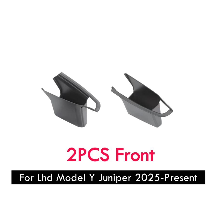 

For Lhd Tesla Model Y Juniper 2025 ABS Door Handle Storage Box Model 3 Highland 24-25 Door Side Pocket Armrest Passenger Storage