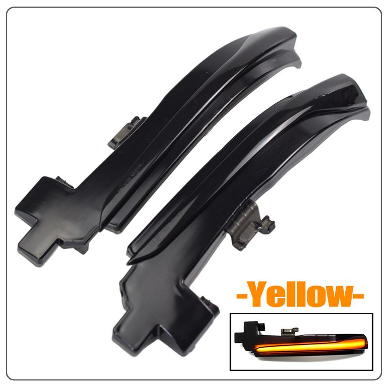 2X LED Sequential Dynamic side mirror blinker Light Turn Signal Lamp For Volvo S60 V40 CC II S80 II V60 CC V70 III