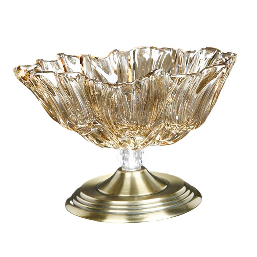Fruit Plate Salad Plates Decorative Glass Bowl for Bread Cupcake Style C