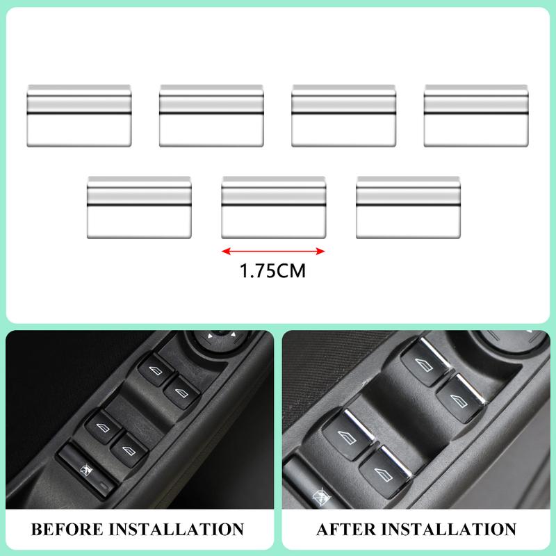 Car Windows Lifter Button Cover for Ford Focus 2 MK2 2005-2011 Focus 3 MK3 2012-2018 Window Control Panel Knob Trim Accessories