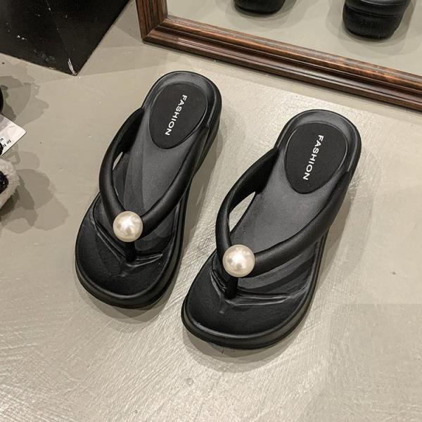 

Fashion Shoes Slippers Soft Platform Slides Rubber Flip Flops Fashion String Bead Comfort Summer Hawaiian Luxury Casual Leisure Rubber F 35