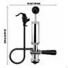 Manual Keg Pump Stainless Metal Hand Beer Dispenser RustResistant for Outdoor,