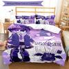3pcs Custom Name Cartoon Murder Drones Bedding Set Duvet Cover Closure Includes 1 Duvet Cover & 2 Pillowcases for All Seasons Bedroom Decor