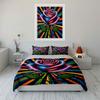 Colorful Rose Pattern Bedding Bedding Duvet Cover Set Duvet Cover Pillowcases (1 * Duvet Cover 2 * Pillowcases, without duvet insert)