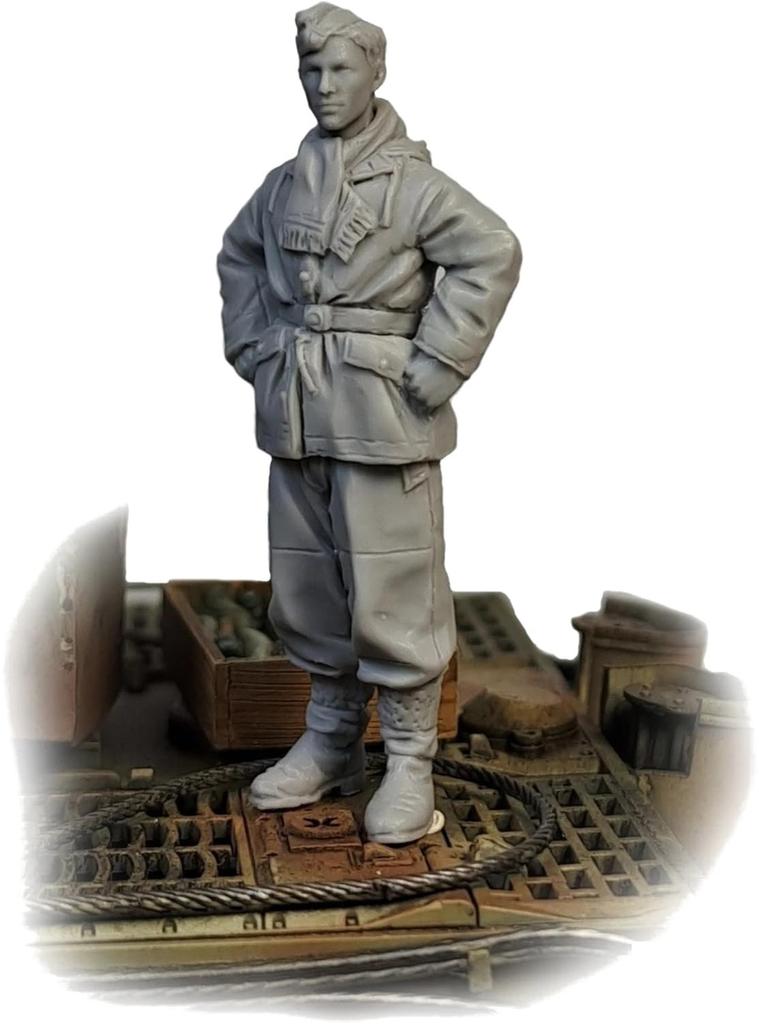 Ardennen Miniatur Deutscher Panzersoldat mit Winterausrüstung Resin Bausatz AR48006 (ARDENNEN MINIATUR) 1/48