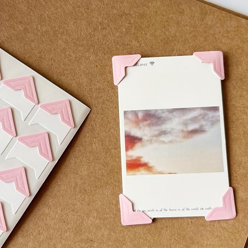 24pcs/sheet Self-adhesive Album Corner Sticker DIY scrapbook accessories, multi-color optional, memory preservation and production