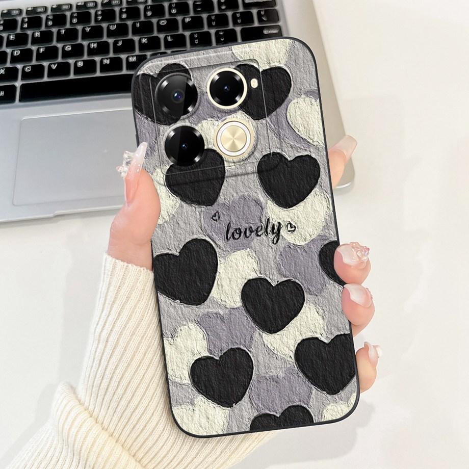 Soft Silicone Phone Case For Infinix Note 40 Pro 4G 5G Note40 Pro+ 40x Funda Cartoon Animals Flower Fashion Printed Back Cover