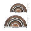 Vintage Roman Style Half Round Door Mat Non-Slip Machine Washable Floor Mat 2D Flat Semi-Circular Rug for Entryway Home Decor