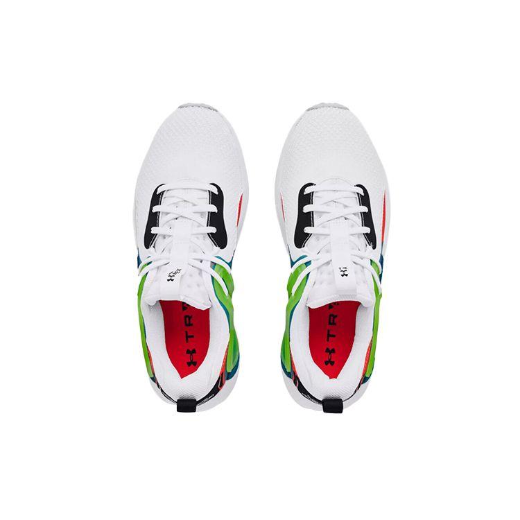 Under Armour HOVR Apex 1 Fabric Synthetic Leather Comfortable Versatile Low-Top Lifestyle Casual Shoes Men Sneaker White Green 3024271-100