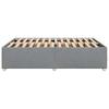 Bed Frame without Mattress Light Grey 140 x 190 cm Fabric
