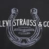 Levis Loose Casual Printed Hoodie Long Sleeve Sweatshirt Men Hoodies Dark-Black Gray 0018V-0001