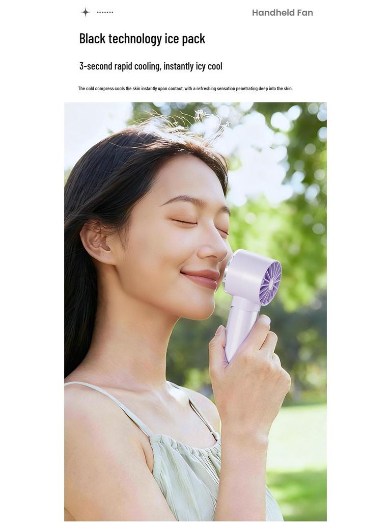 Portable Mini USB Handheld Strong Wind Transparent Fan