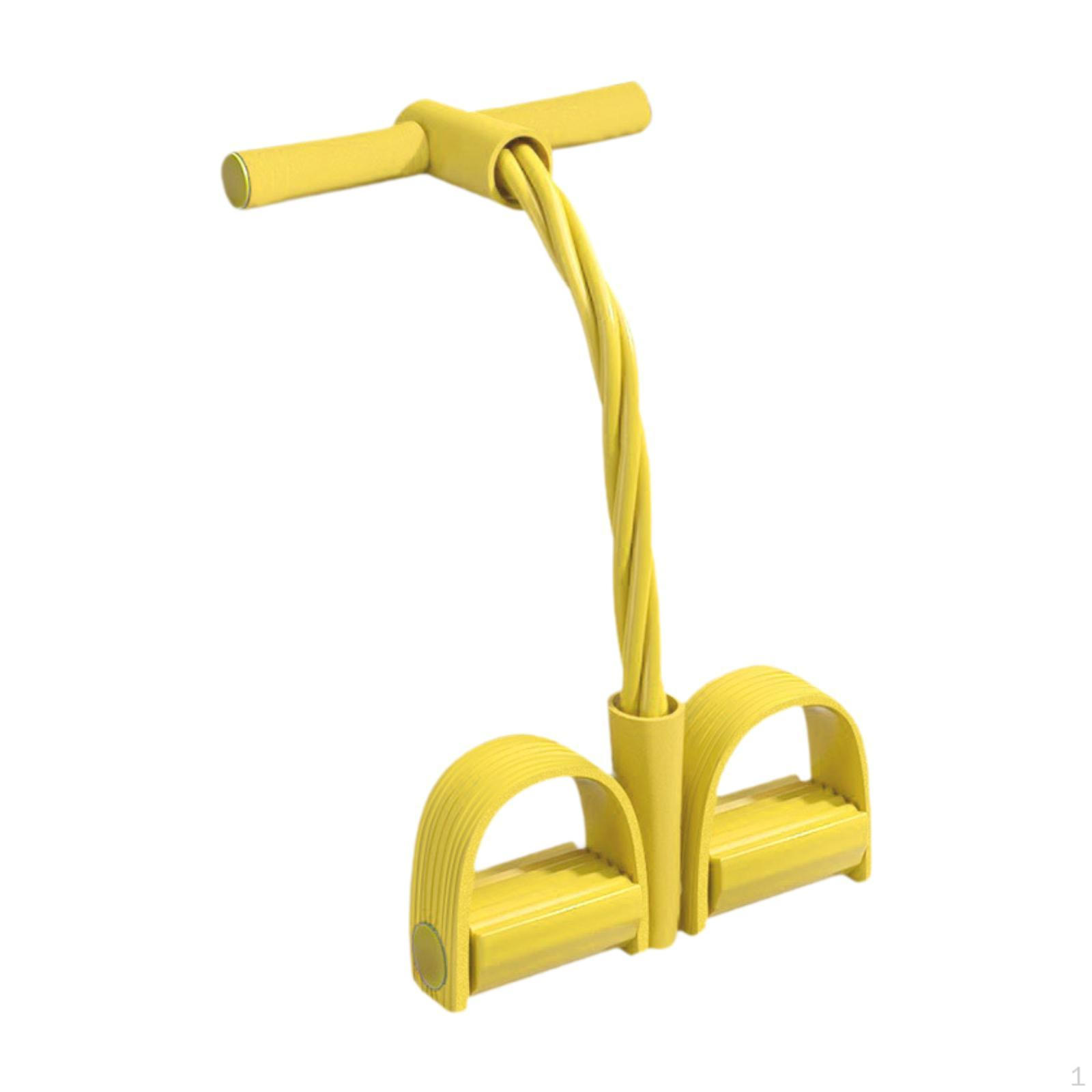 

4 Tubes Elastic Pedal Puller, Resistance Band, Multifunction Exercise Tension Rope жёлтый