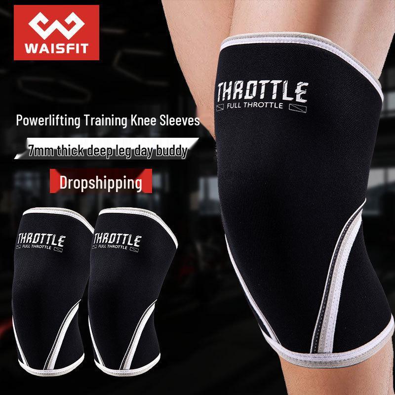 Hercules 7mm Neopren Knäskydd för Styrketräning, Tyngdlyftning och Knäböj - Unisex Stöd.