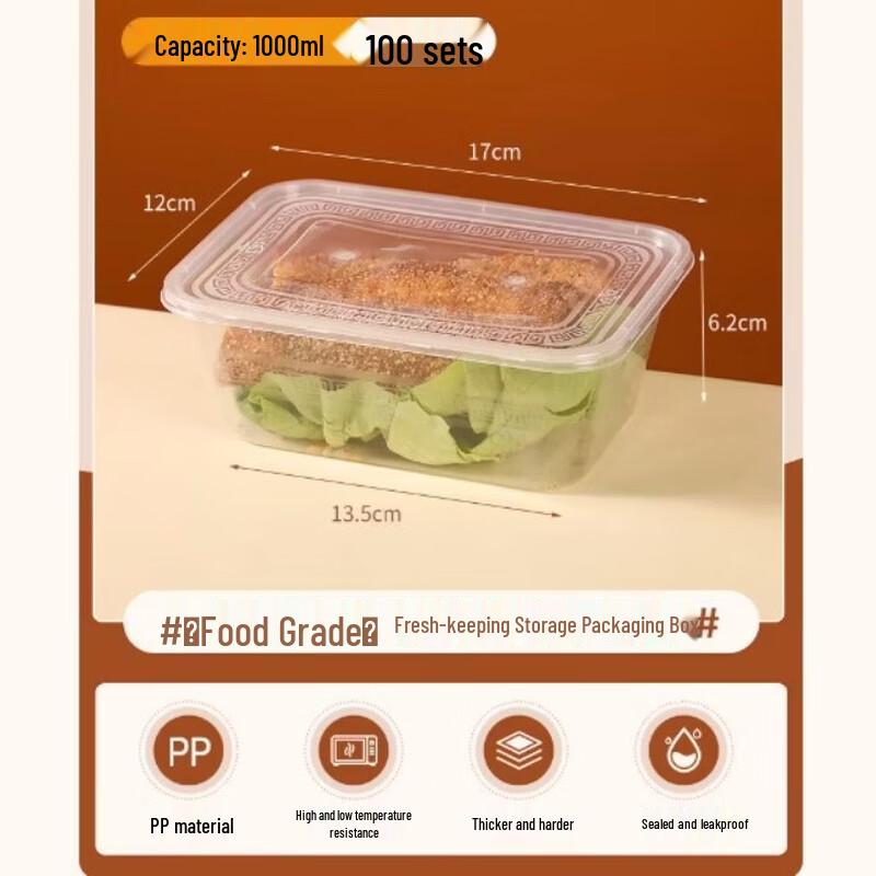 Disposable Plastic Food Containers with Lids