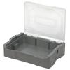 Space Efficient Stackable Storage Container Up To 3 Layers Organize Tool Hardware And Small Items Clear Lid Design