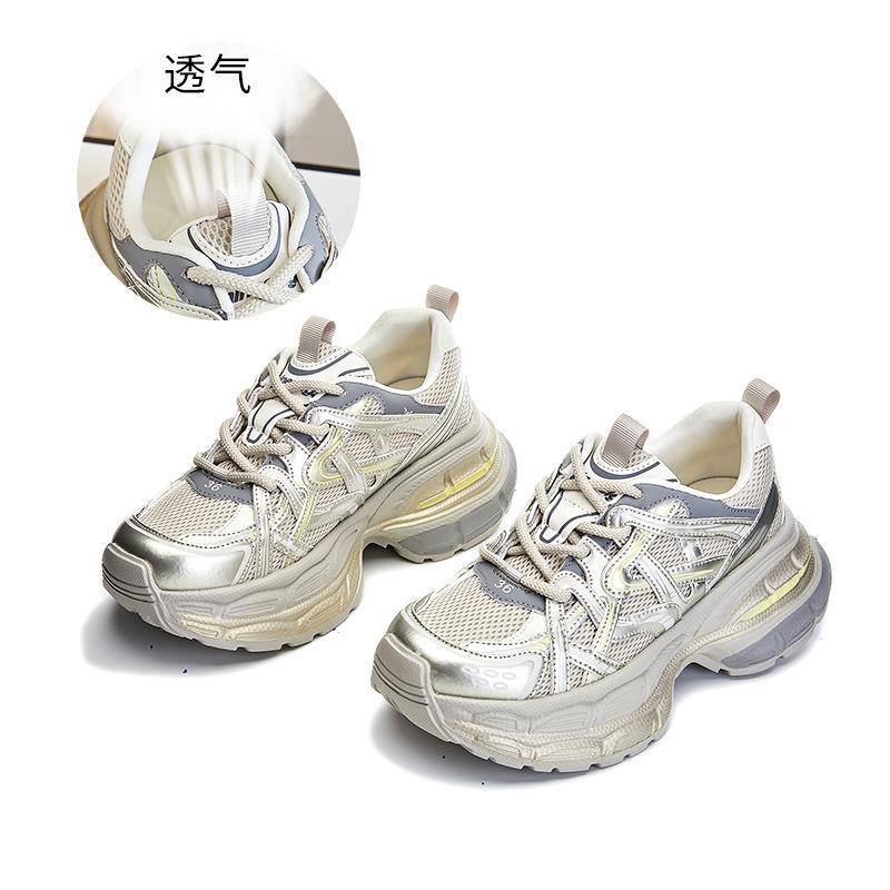 

Ретро кроссовки на пенопластовой подошве, женские осенние новые повседневные туфли, спортивная обувь, модные универсальные кроссовки на толстой подошве для женщин 35