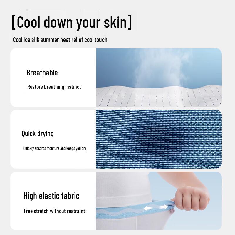 Beitaishi Boys' Ice Silk Seamless Boxer Briefs