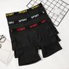 Sport Tailleband Heren Lange Boxer Briefs Telefoonzak Vochtregulerend Actief Ondergoed