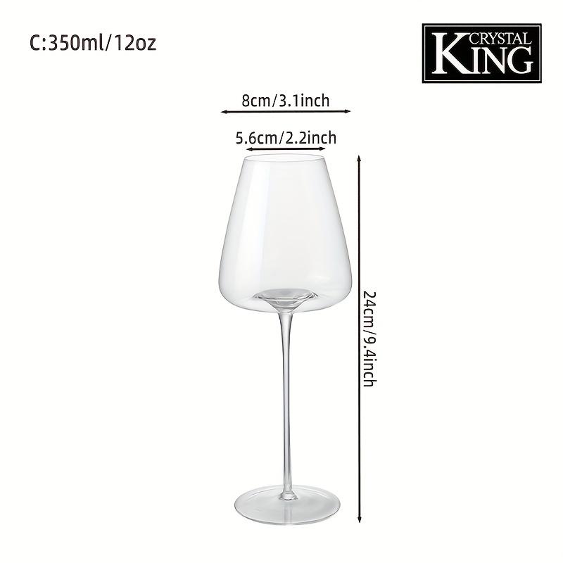 2pcs/set Lead-free Crystal Mushroom Red Wine Glass Creative Clear Red Wine Glass Cup Exquisite Wine Glass Classic Wine Glass Suitable For Home Parties