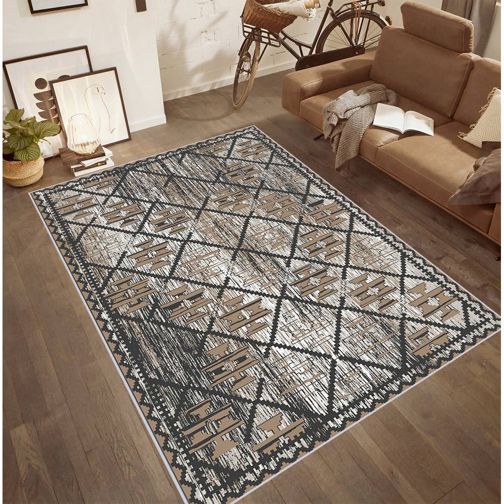 

Eliana Home Washable Printed Carpet LNA0527 50x80 коричневый