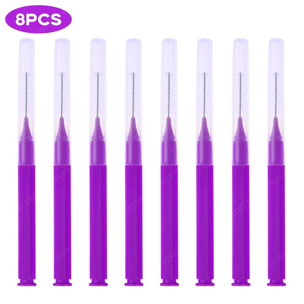 8-40pcs Oral Interdental Brushes Dental Toothpicks Brush Between Teeth Dental Cleaning Toothpicks Oral Cleaning Hygiene Tool