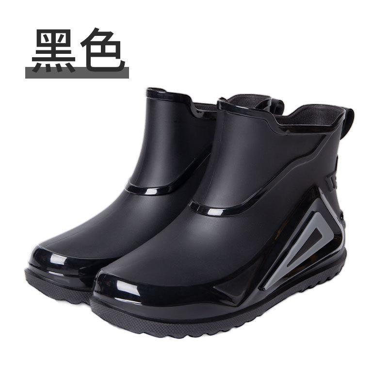 Water shoes trend low-top rain shoes men's fashion outer wear non-slip wear-resistant rain boots rubber shoes waterproof glue shoes
