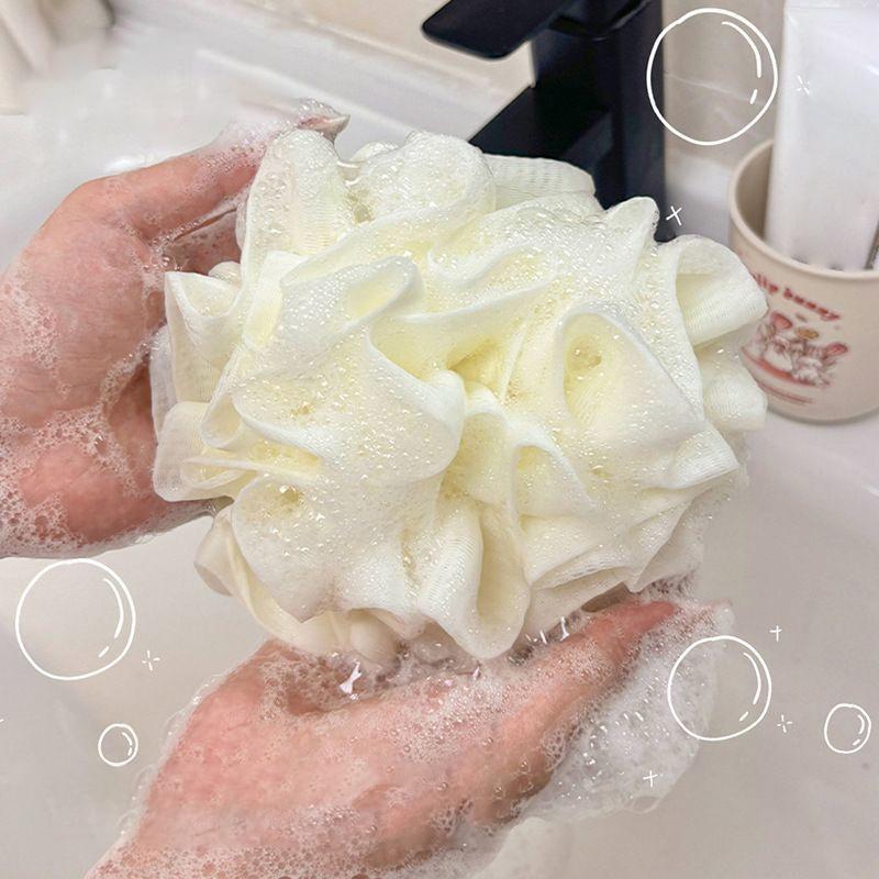 1 Piece Of Soft Loofah Sponge Bath Ball -2-In-1 Soap Dispenser And Body Scrub, Exfoliating Shower Ball For Men And Women