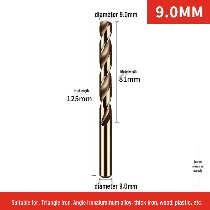 Cobalt Stainless Steel Twist Drill Bit Set for Metal, Aluminum, and Angle Iron