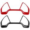 Car Dashboard Decorative Frame Dial Rings Trim Car Decor Interior Decal for Honda Civic 10th 2016 2017 2018 Red & Crabon Fiber