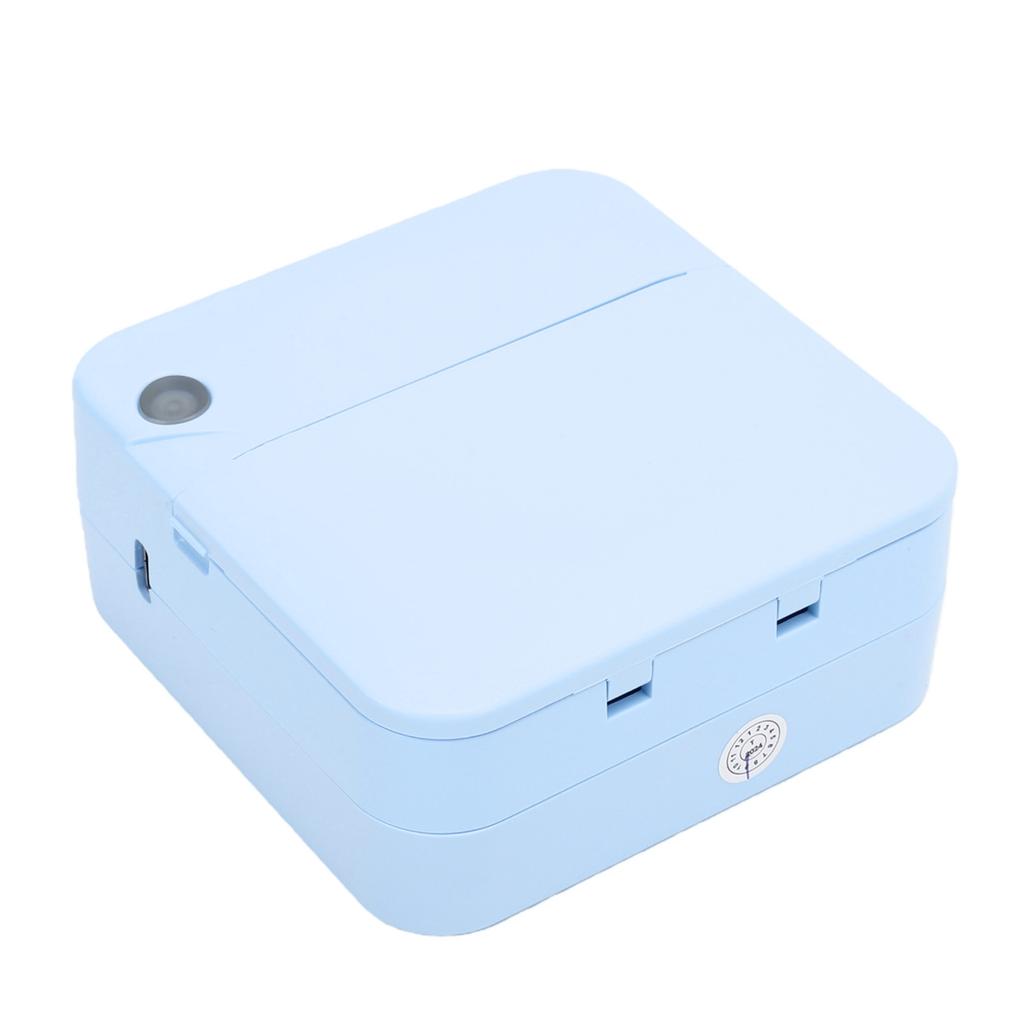 Mini Thermal Printer Bluetooth Inkless Portable Printer Pocket Label Maker with APP for DIY Photos Study Notes Blue