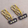 2Pcs Amber 3LED Motorcycle Motorbikes License Plate Light Mini Rear Tail Number Tag Lamp