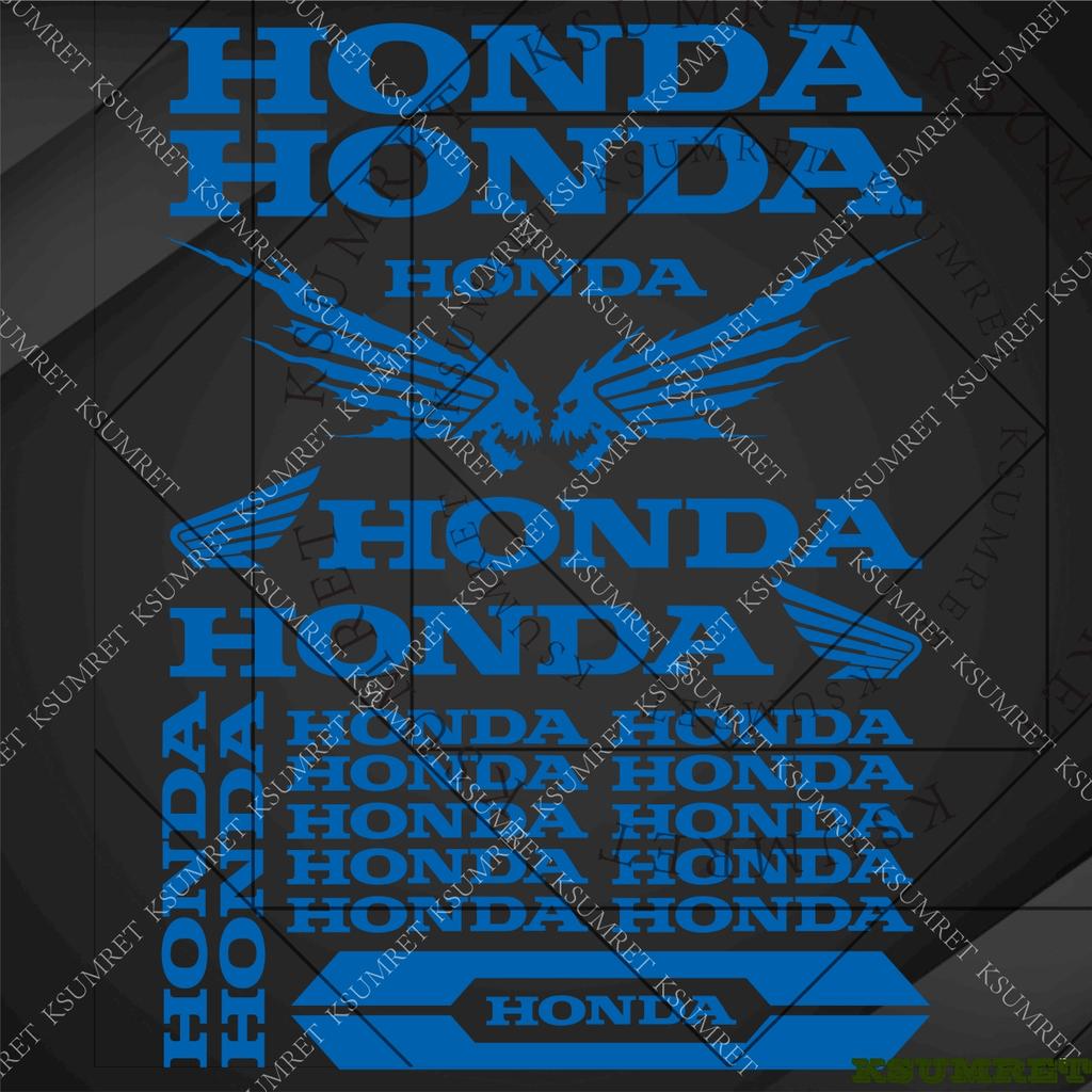 Vinyl Honda Motorcycle Sticker Helmet Logo Tank Decals
