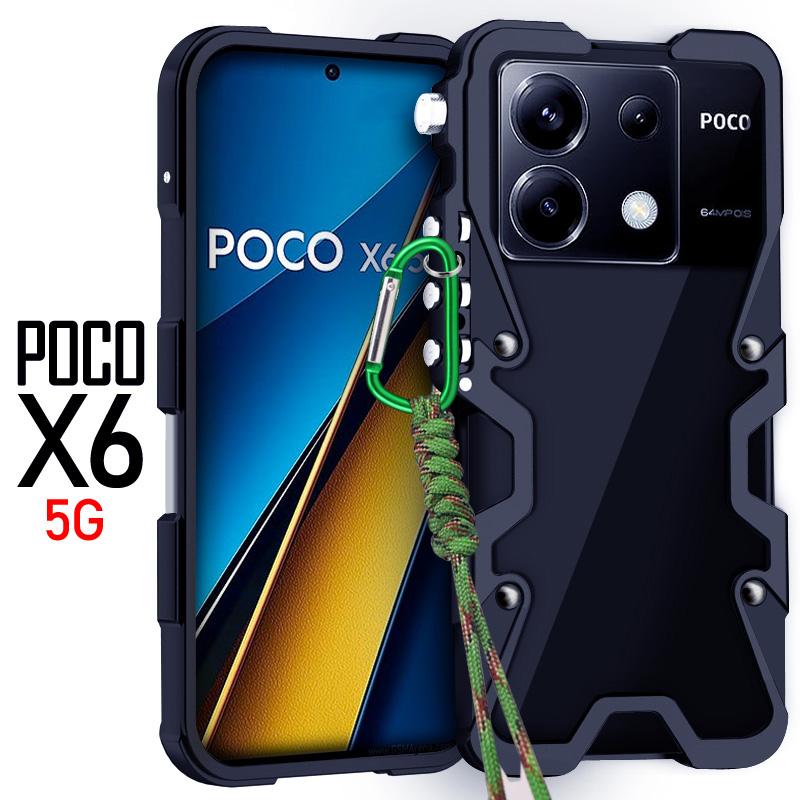 Luxury Sports Metal Aluminum Bumper Armor Case for Xiaomi Poco X7 X6 X5 F7 F6 F5 M6 Pro F7 Pro Ultra X6 Neo Shockproof Back Case