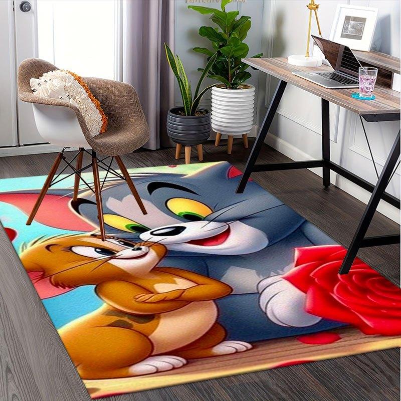 

Tom & Jerry Valentine s Day Phone Wallpaper Office Mat Home Decor Gift For Halloween & Christmas LD47 80cm by 120cm