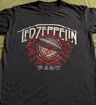 Vzácné tričko Led Zeppelin Mothership, Unisex černé bavlněné tričko, Velikost S-5XL Unisex tričko