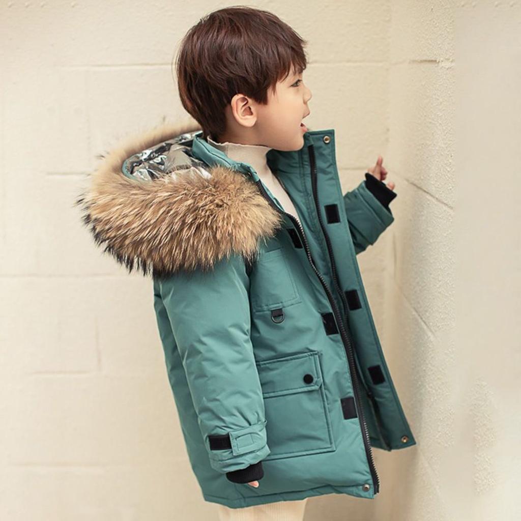 Children's Clothing, Boys' Cotton Jacket, Down Cotton Winter Clothing, Middle-aged and Older Children's Cotton Jacket, Thick and Warm Cotton Jacket