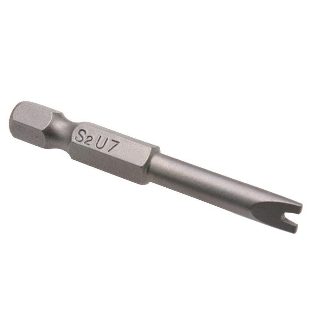 1 4 Hex Shank 50mm 5New MagneticU Shape Screwdriver Security Bits Tool