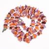 Carnelian Garnet Amethyst Gemstone Uncut Smooth Beads Necklace 3-10mm 18" UB8365 UB-8365