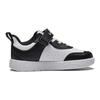 Li Ning Kids Round Toe Velcro Durable Shock Absorption Low Top Skate Shoes Kids Skate Shoes Black White YKNU022-1