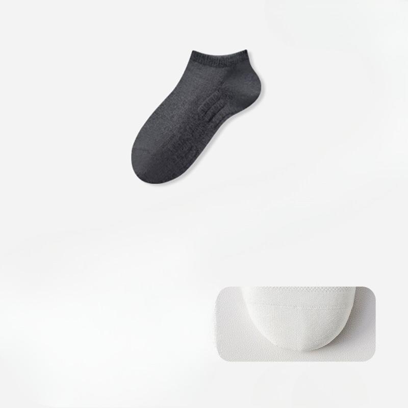 

Женские хлопковые носки до середины икры, Антибактериальные и дезодорирующие, Махровое дно, Сетчатые дышащие, Спортивные носки для бега до длинной икры Short cylinder темно серый