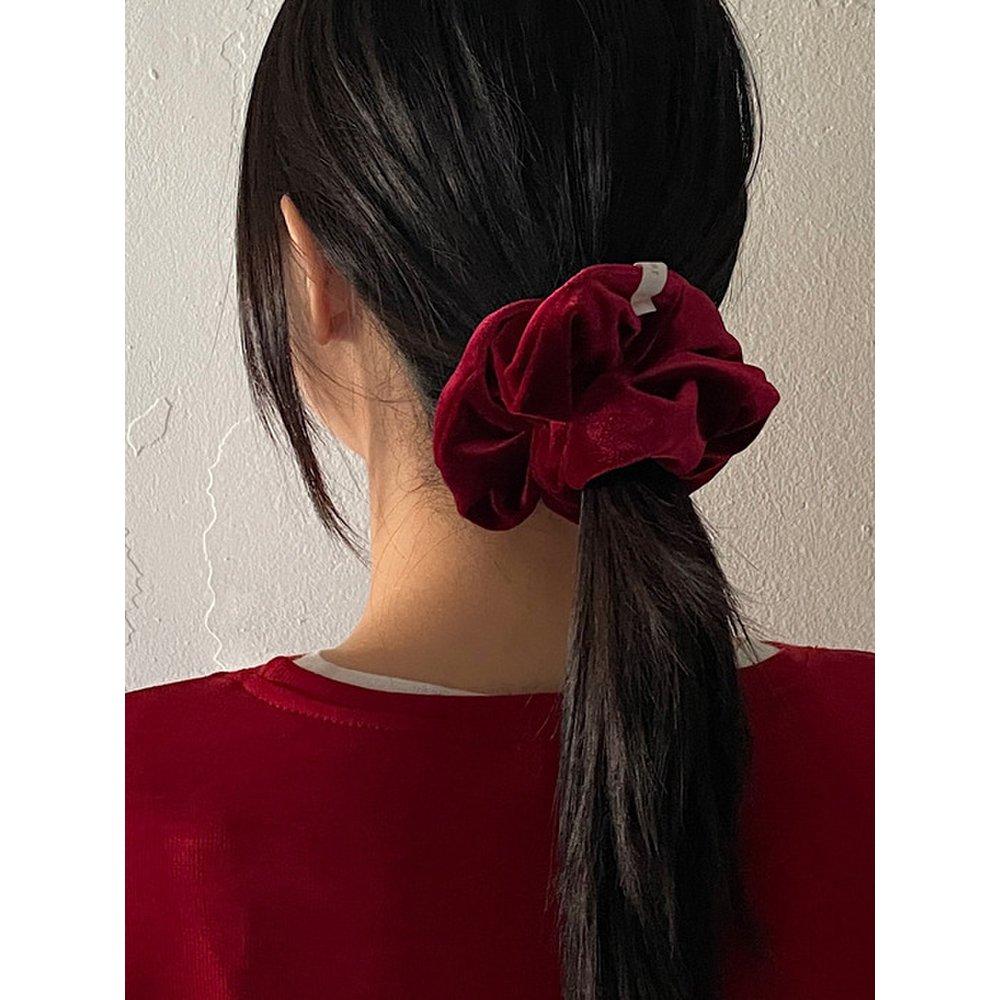 

Vintage Velvet Volume Scrunchie[Red]