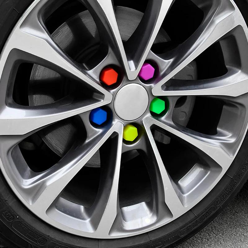 20Pcs 17/19/21MM Car Wheel Nut Protection Covers Wheel Nut Bolt Head Cover Tire Screw Anti-Rust Caps Auto Exterior Accessories