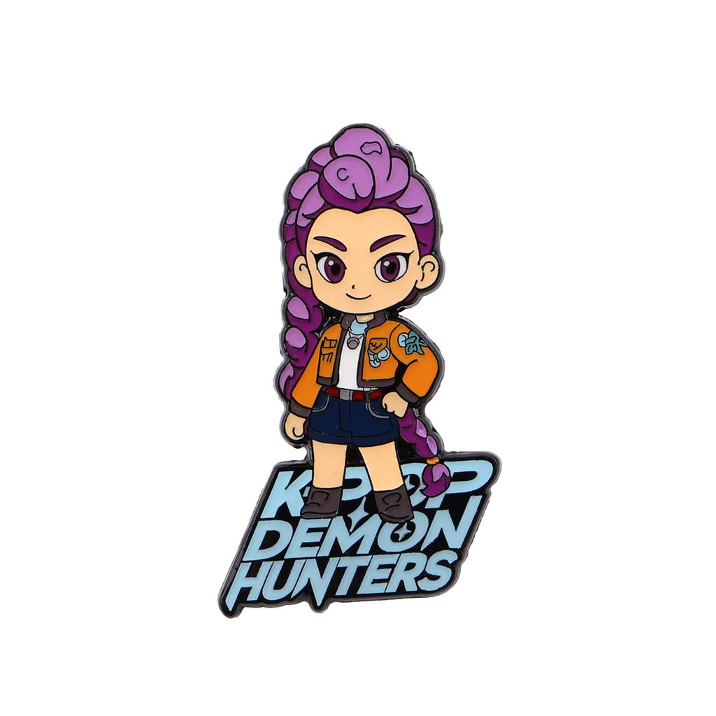 Happy Blue Cat Tiger Enamel Pin Mystic Hunter Girls Group Brooches Lapel Badges Fantasy Animals Jewelry Gift for Fans Friends