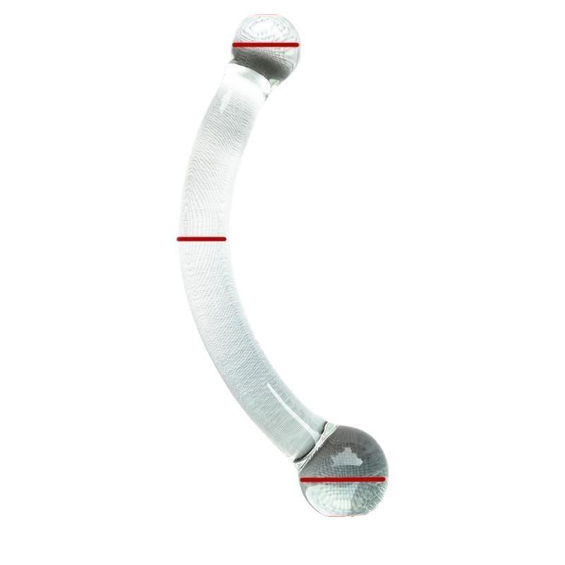 Dildos Anal Plug Transparent Glass Sex Toy Masturbator Anus Dilator, Stimulation Massager Pleasure for Men Women Adult Sex Toy