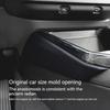 For BMW X3 G45 2025  Black Leather Material Car Center Console Gear Shift Panel Cover Trim Frame Cover Sticker Tuning Interior