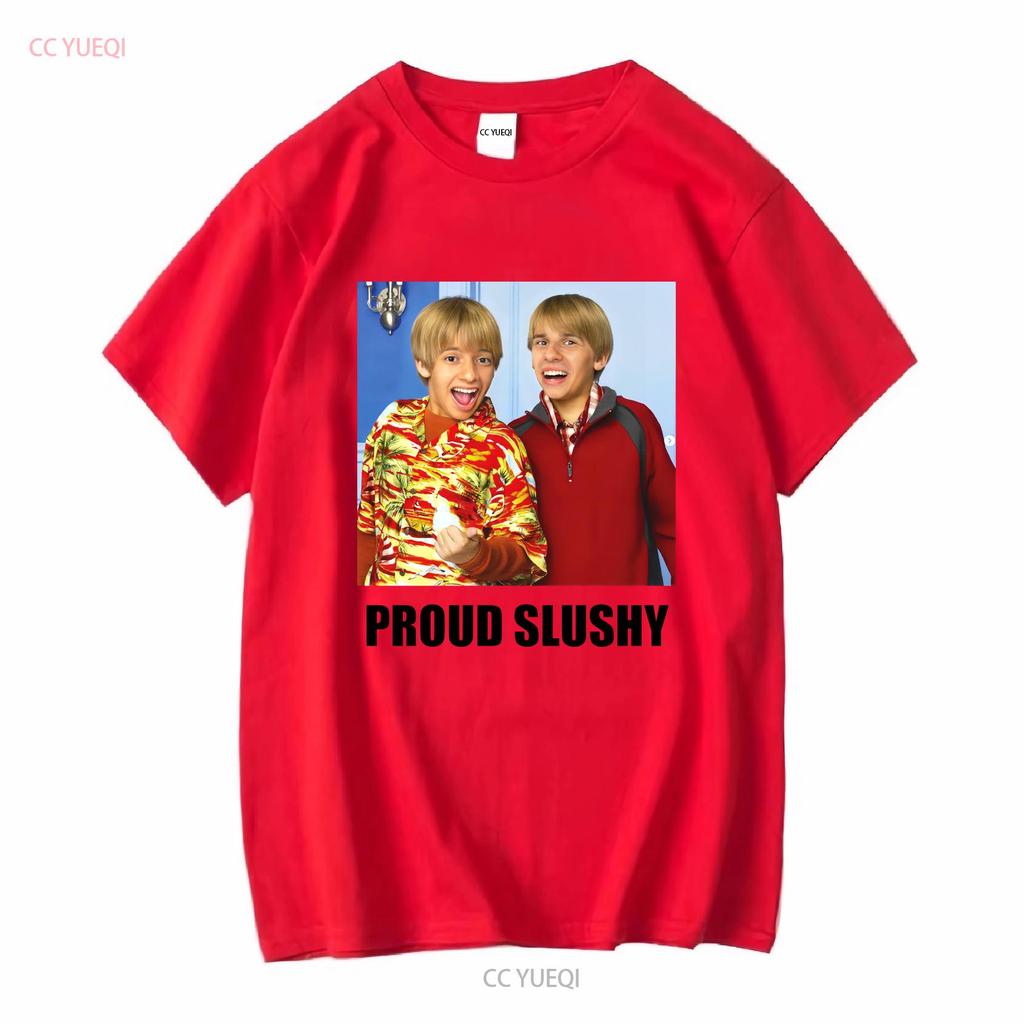 Proud Slushy Noobz Heavy Cotton T Shirt long or short sleeves vintage Washed Top For Everyday Wear streetwear homme Slightly