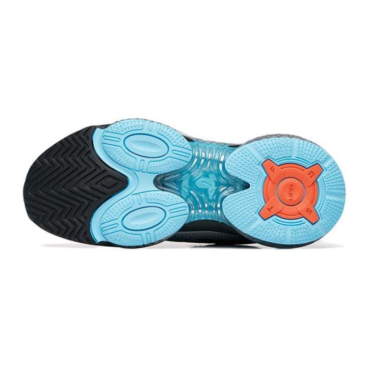 Anta Kids UFO 4.0 Non-Slip Shock Absorbing Wear-Resistant Casual Shoes Kids Shoes Silver Black Blue 312235588-12