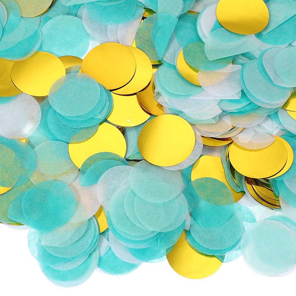 Ronde Tissuepapier Confetti 1 Inch Tafel Confetti Cirkel Stippen voor Bruiloft Verjaardag Feest Ballon Decoraties(1,76 oz)